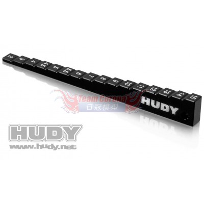 Hudy 107713 Chassis Ride Height Gauge Stepped 0 mm to 15 mm